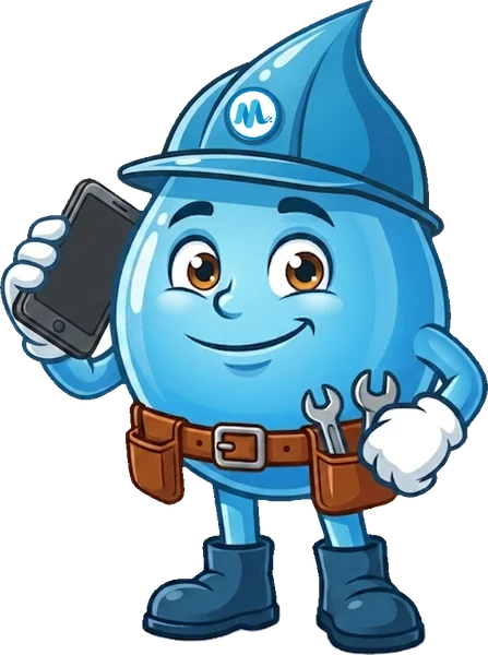 Splashy on the phone, ready to book your jet blasting visit