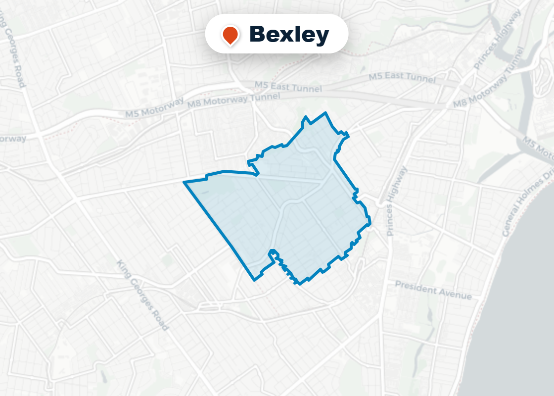 Map of Mr Splash plumbing service area in Bexley