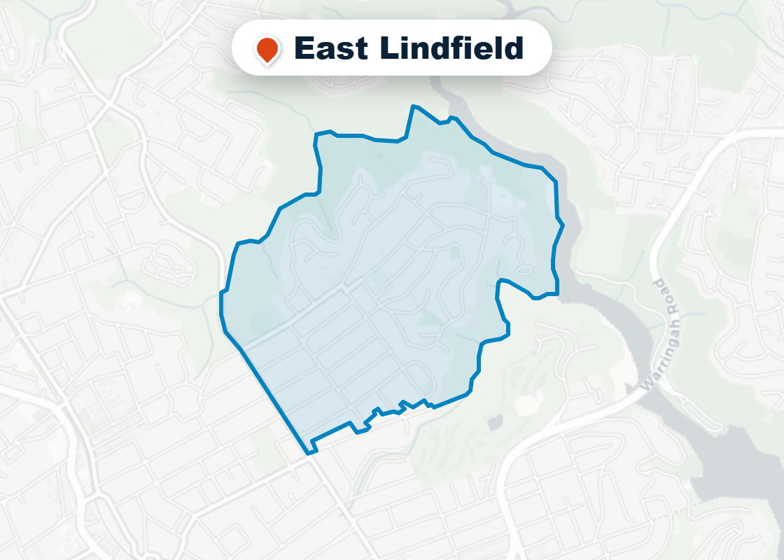 Map of Mr Splash plumbing service area in East Lindfield