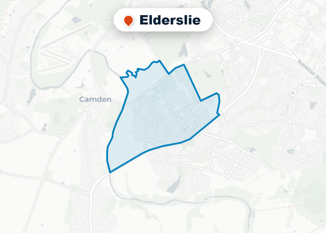 Map of Mr Splash plumbing service area in Elderslie