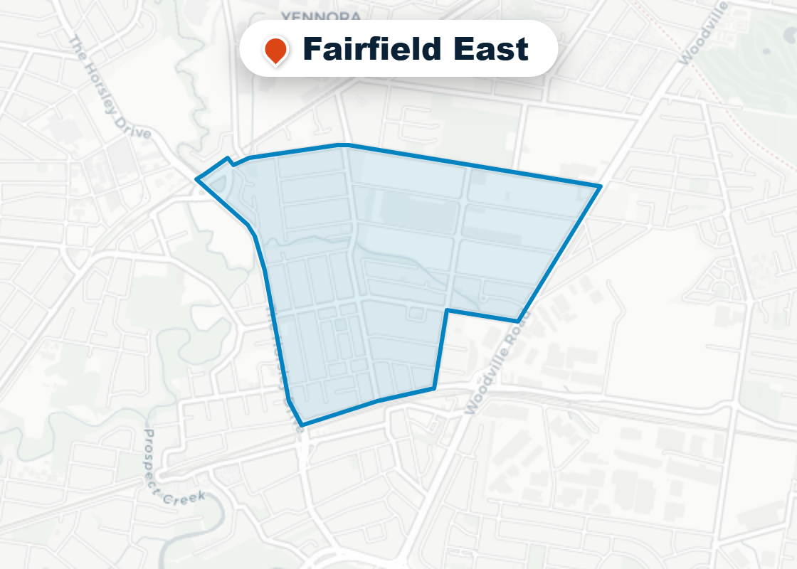 Map of Mr Splash plumbing service area in Fairfield East
