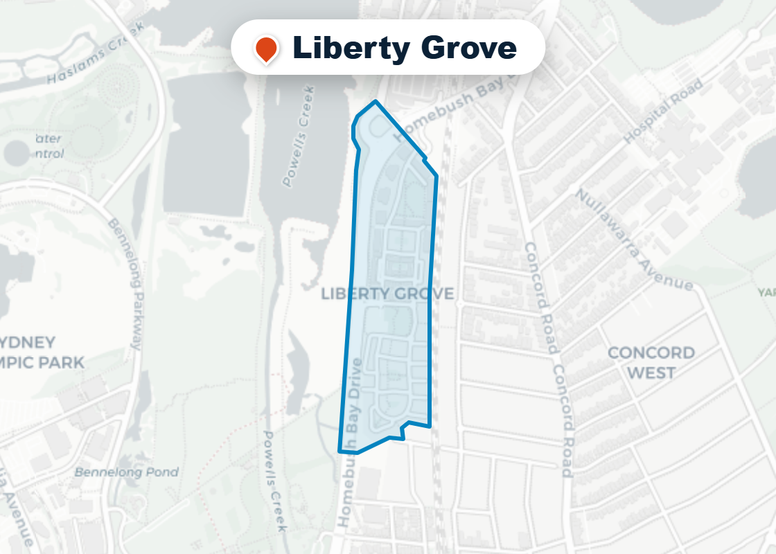 Map of Mr Splash plumbing service area in Liberty Grove