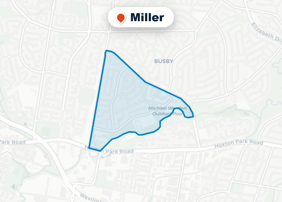 Map of Mr Splash plumbing service area in Miller