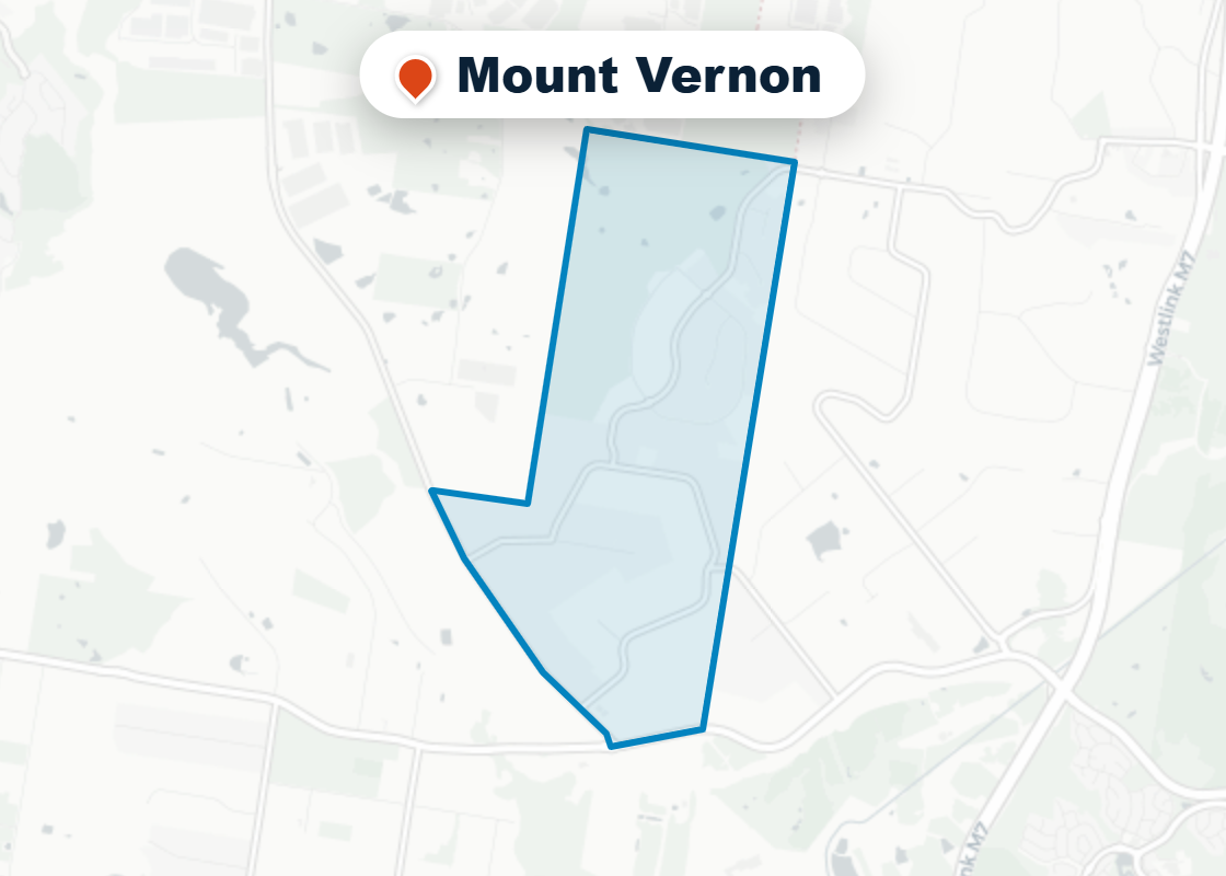 Map of Mr Splash plumbing service area in Mount Vernon