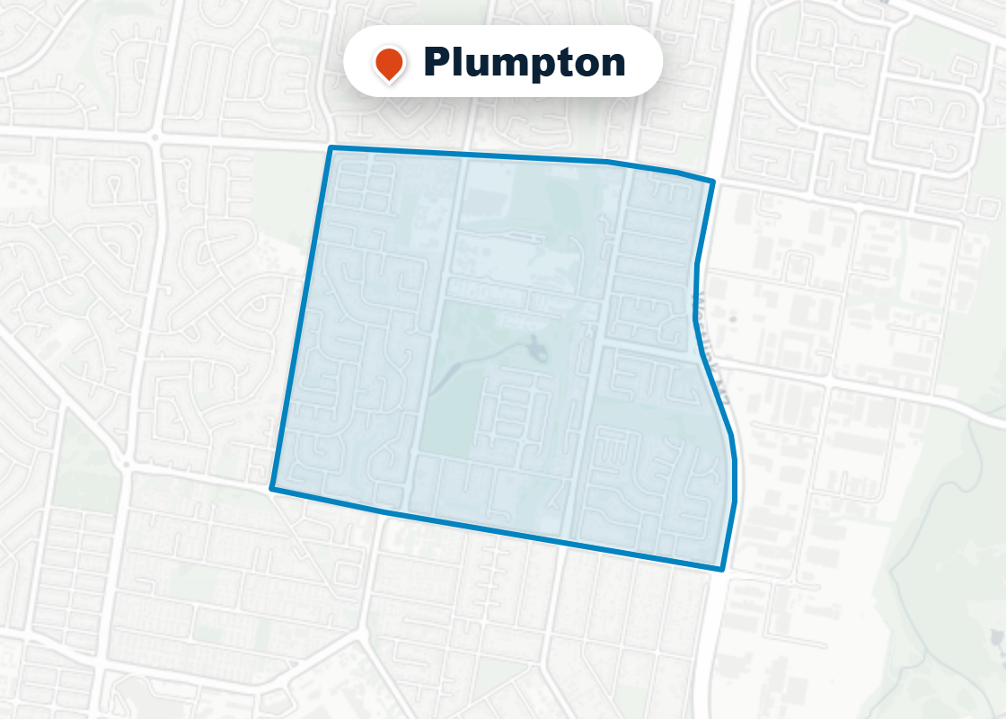 Map of Mr Splash plumbing service area in Plumpton
