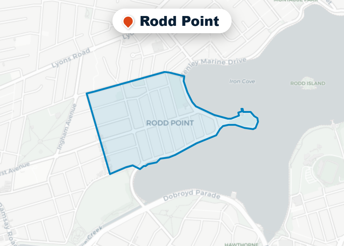 Map of Mr Splash plumbing service area in Rodd Point