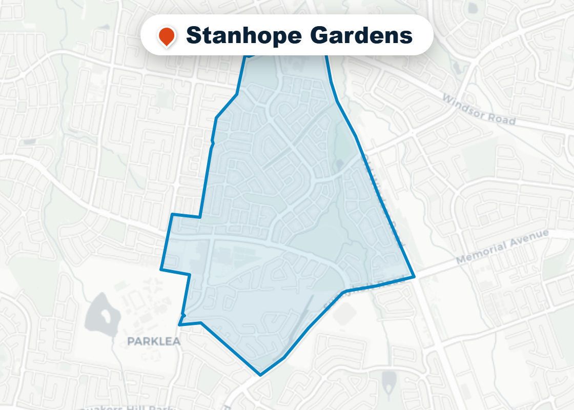Map of Mr Splash plumbing service area in Stanhope Gardens